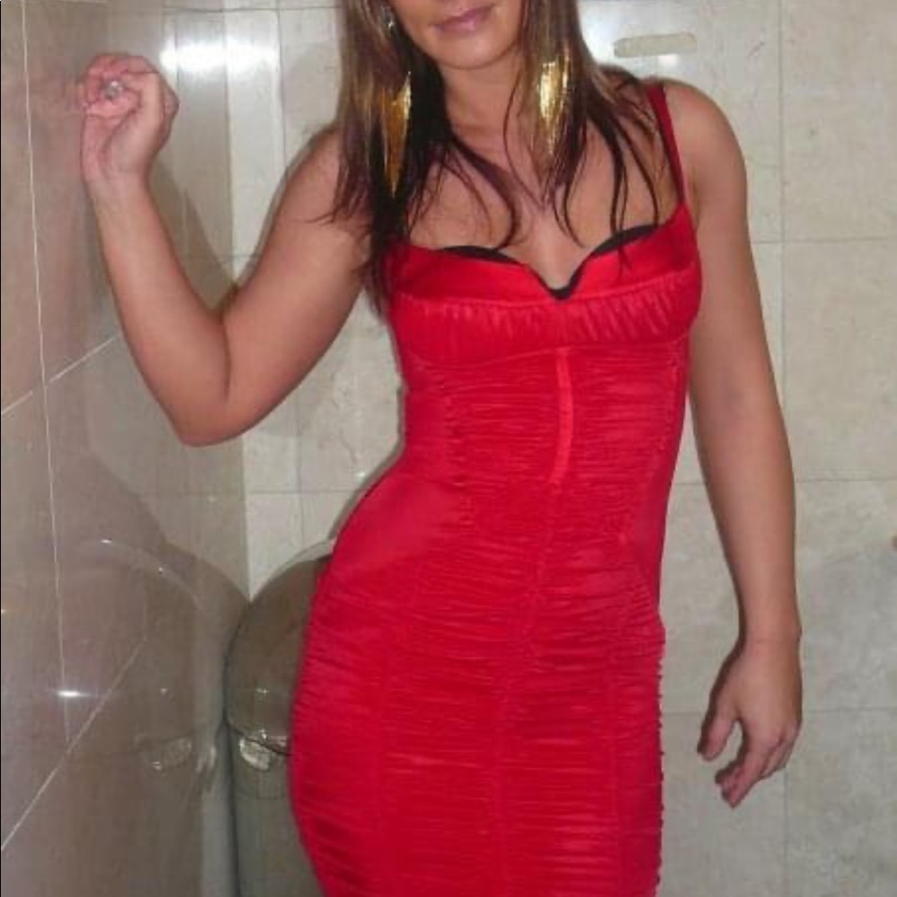 Ruched mini dress!